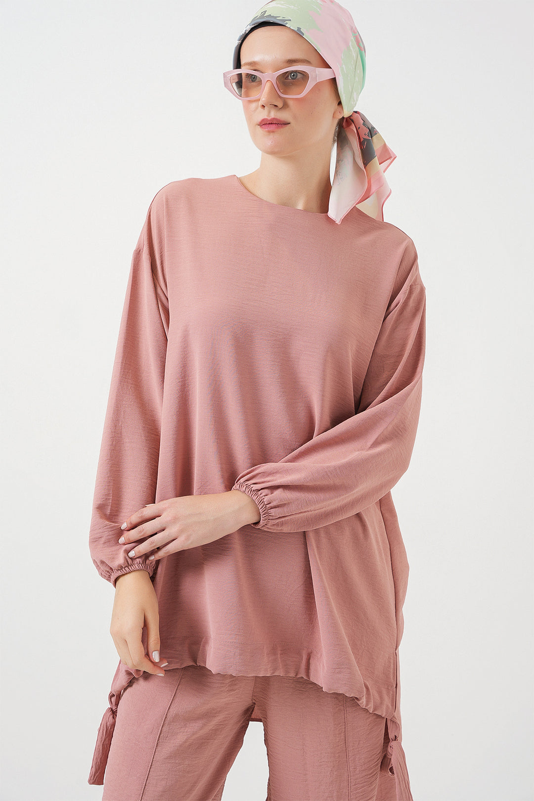 BGD Women Tunic Pants Set - Salmon - Aves