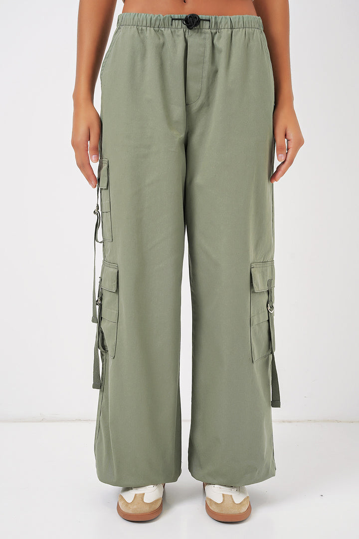 BGD Women Wide Leg Cargo Pants - Çağla - Kawartha Lakes