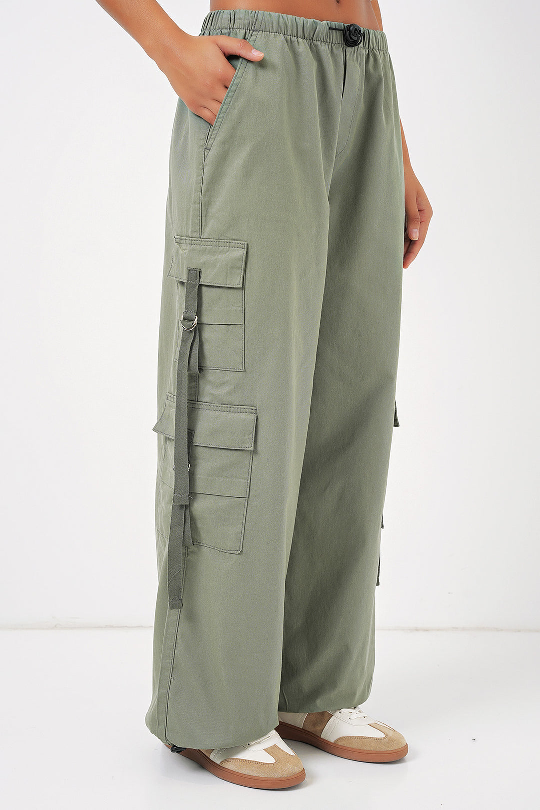 BGD Women Wide Leg Cargo Pants - Çağla - Kawartha Lakes