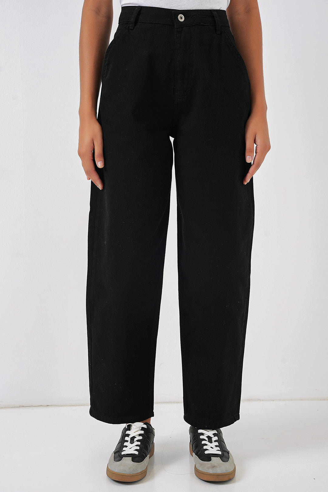 BGD Women High Waist Pants - Black - Altrincham
