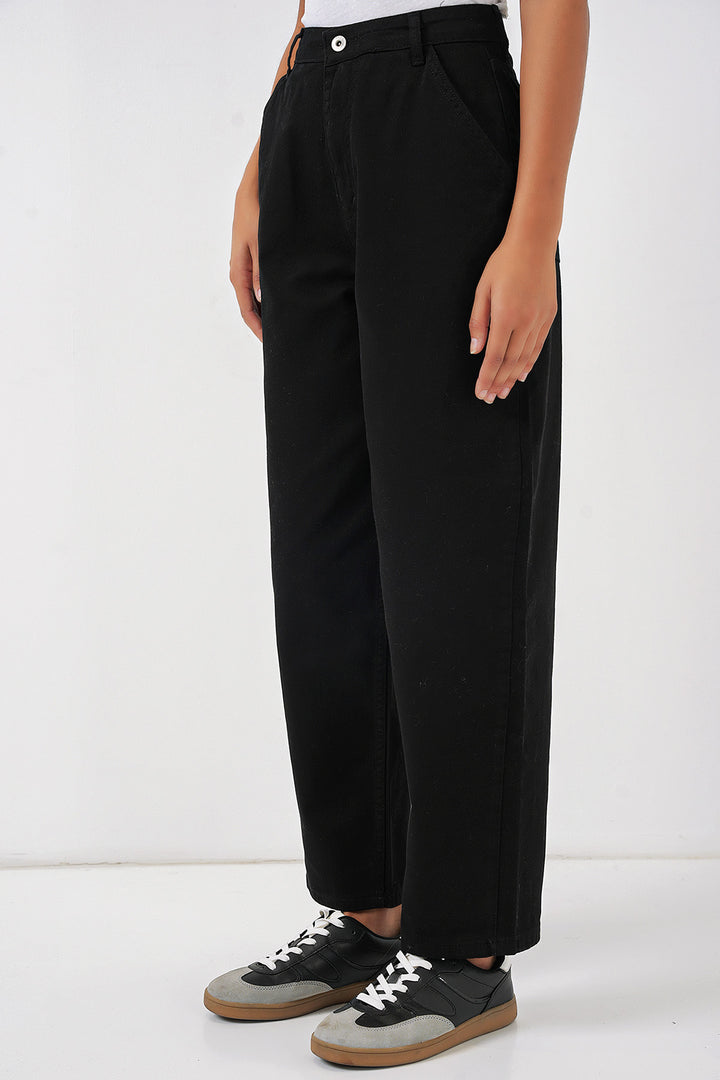 BGD Women High Waist Pants - Black - Altrincham
