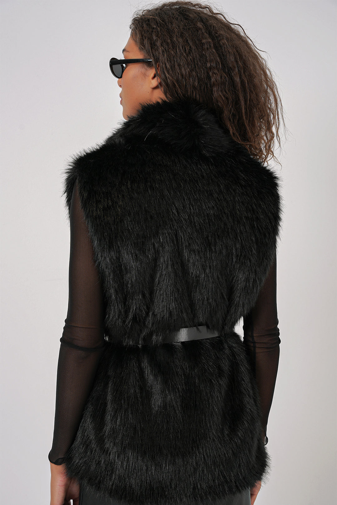 BGD Women Women's Fur Vest - Black - Appleton