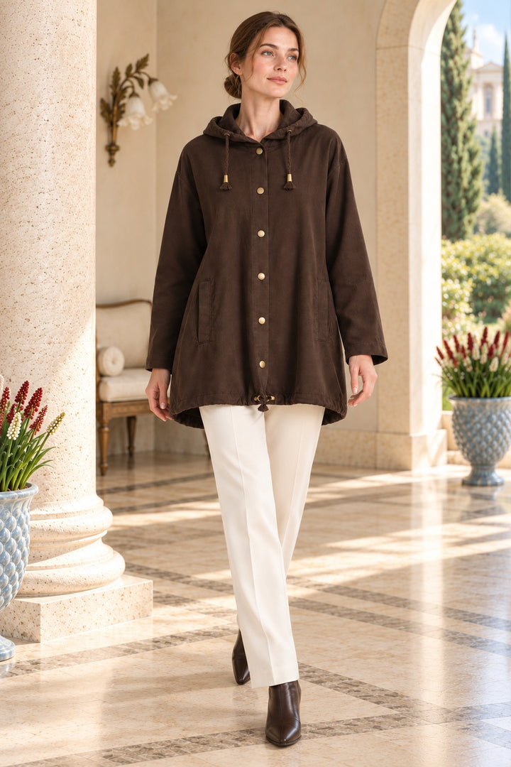 XLJ Hooded Button-Down Shirt 6404 - Anaheim