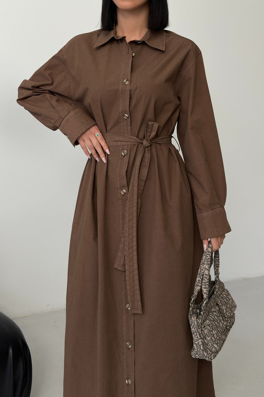 XLJ Buttoned Classic Long Denim Dress - Denton