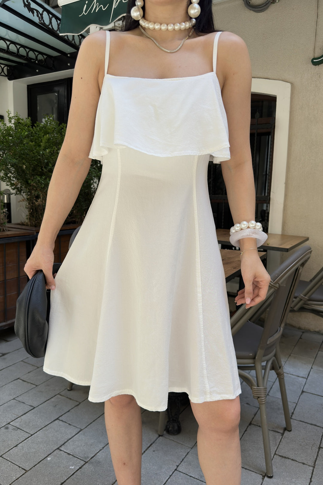 XLJ Ruffled Strappy Dress HS3108 - Tecoanapa