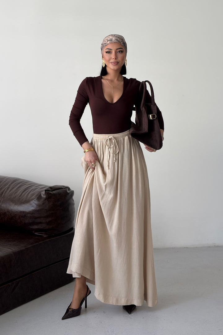 XLJ Elasticated Long Skirt - Springfield