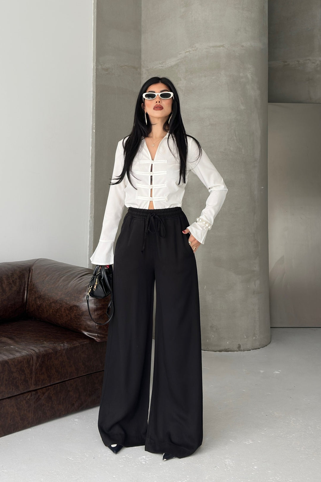 XLJ Elasticated Palazzo Trousers - Nizhyn