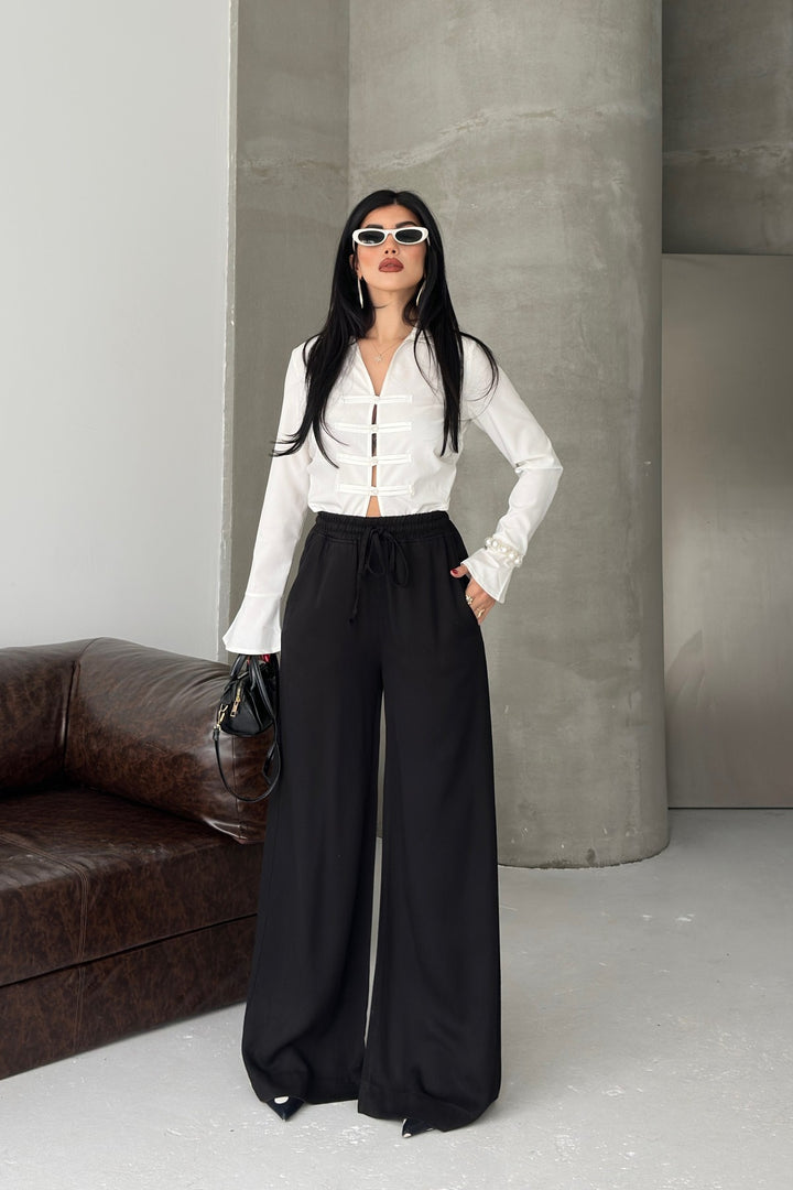 XLJ Elasticated Palazzo Trousers - Nizhyn