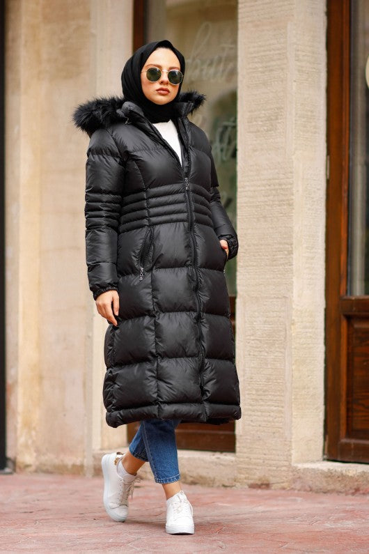 BNG Women Long Inflatable Jacket Black - Lévis