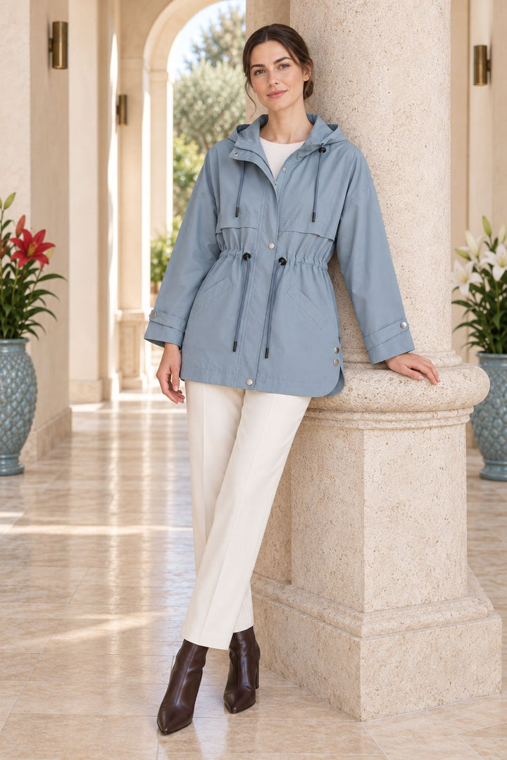 XLJ Drawstring Hooded Raincoat 6302 - Baltimore