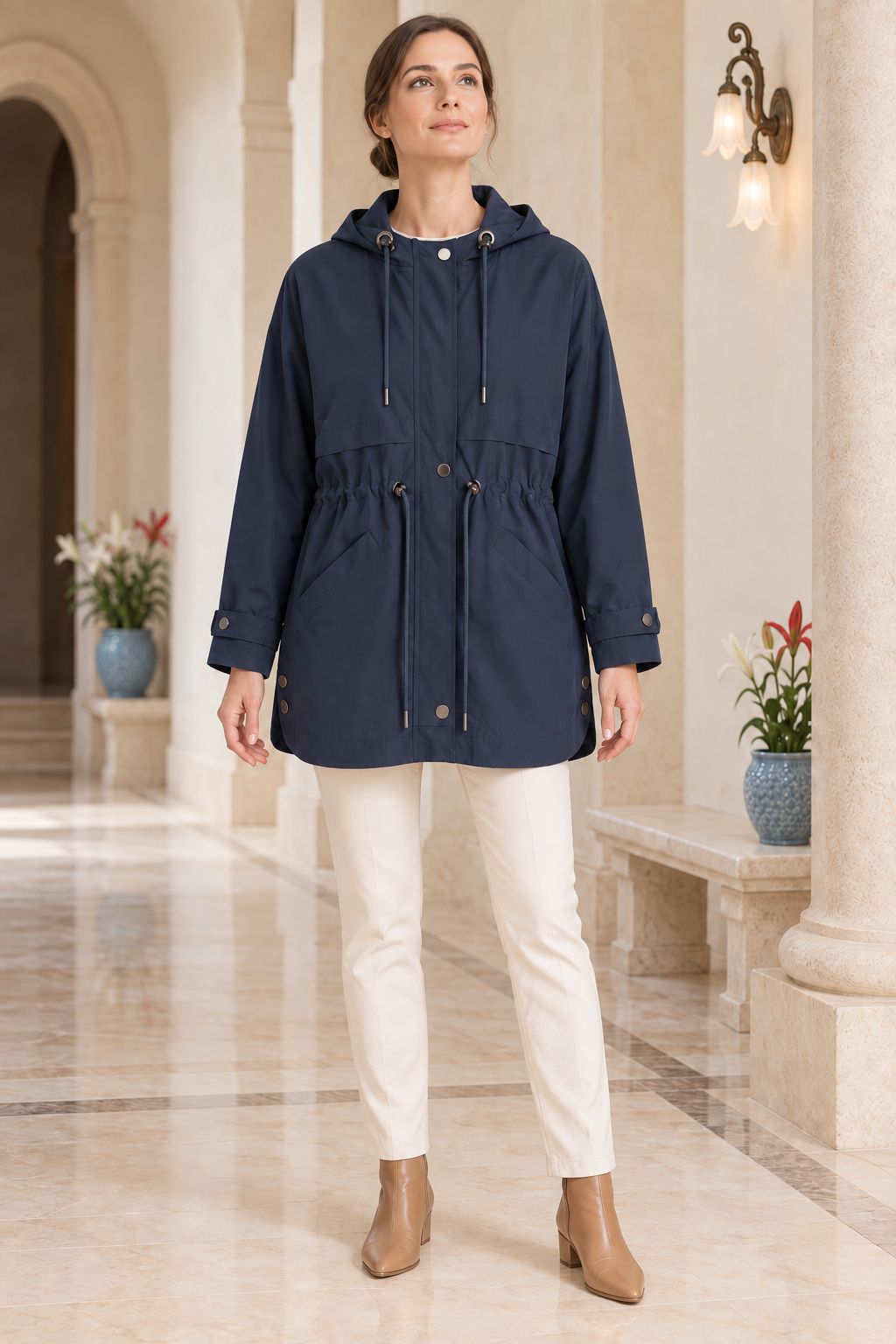 XLJ Drawstring Hooded Raincoat 6302 - Waiblingen