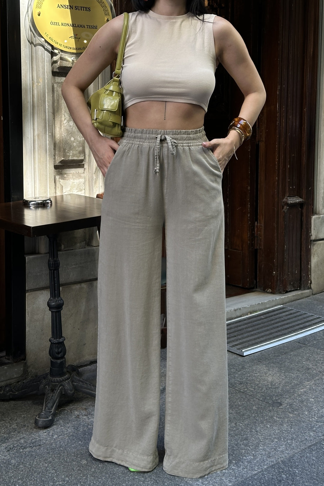 XLJ Elasticated Palazzo Trousers - West Allis