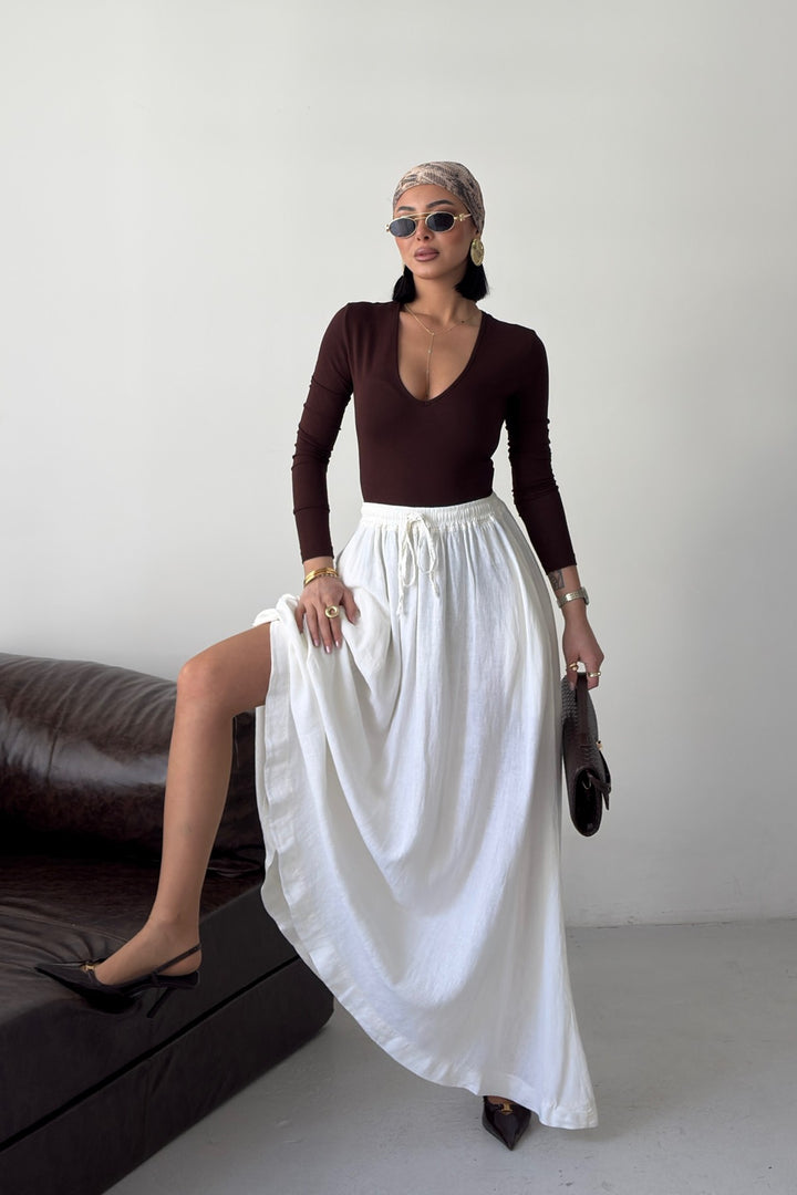 XLJ Elasticated Long Skirt - Macerata