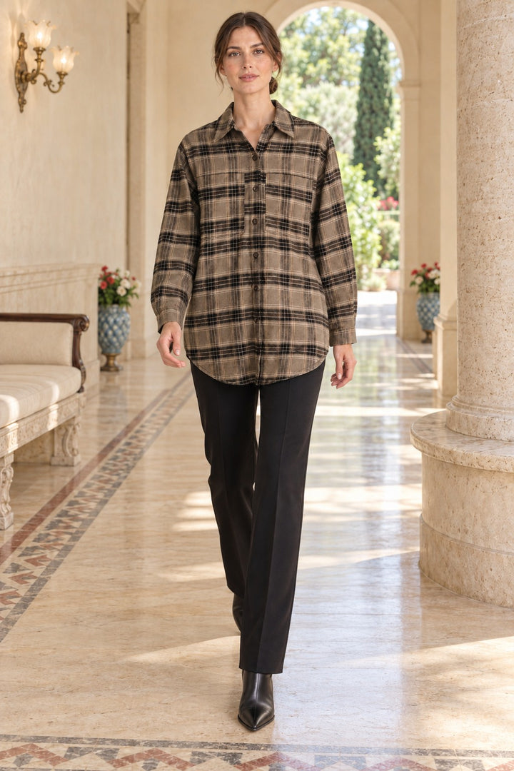 XLJ Plaid Oversize Shirt 6465 - Timberwood Park