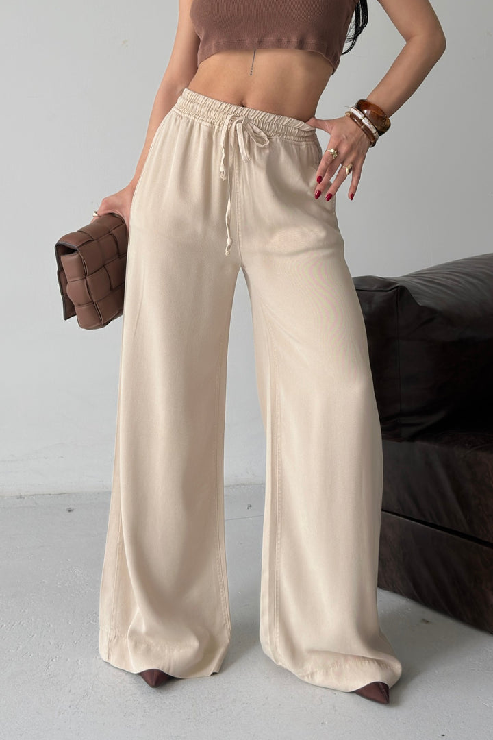XLJ Elasticated Palazzo Trousers - Upper Darby