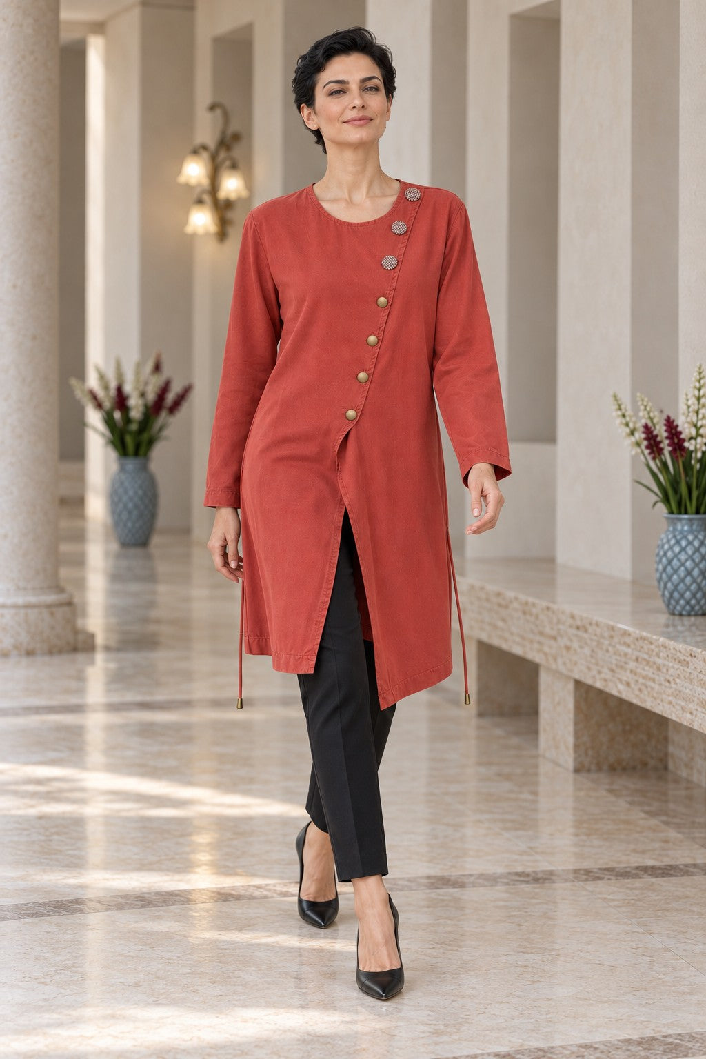 XLJ Asymmetric Button-Down Shirt 6403 - Oakville
