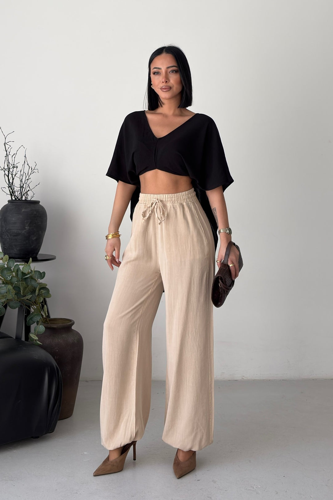 XLJ Trouser with Elasticated Waist and Hem - Brisbane