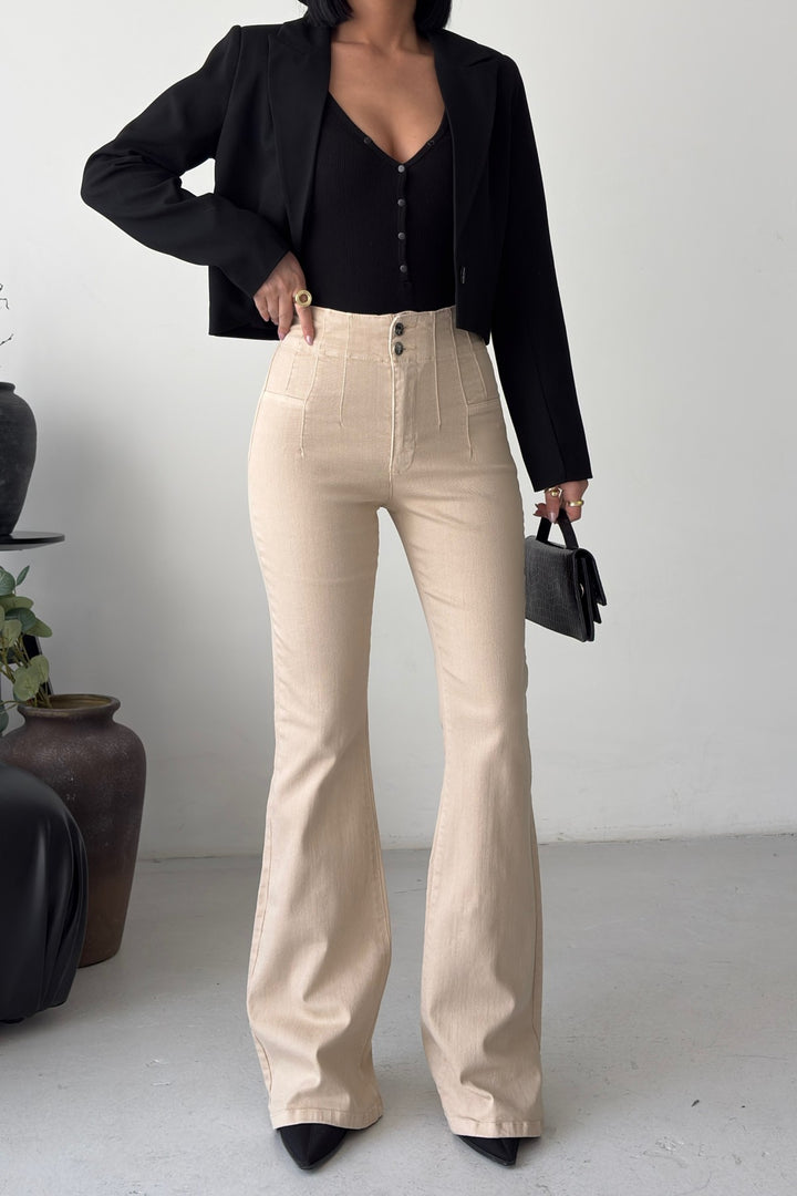 XLJ Flared Jeans with Darts on Front Waist 7021 - Tlalnepantla
