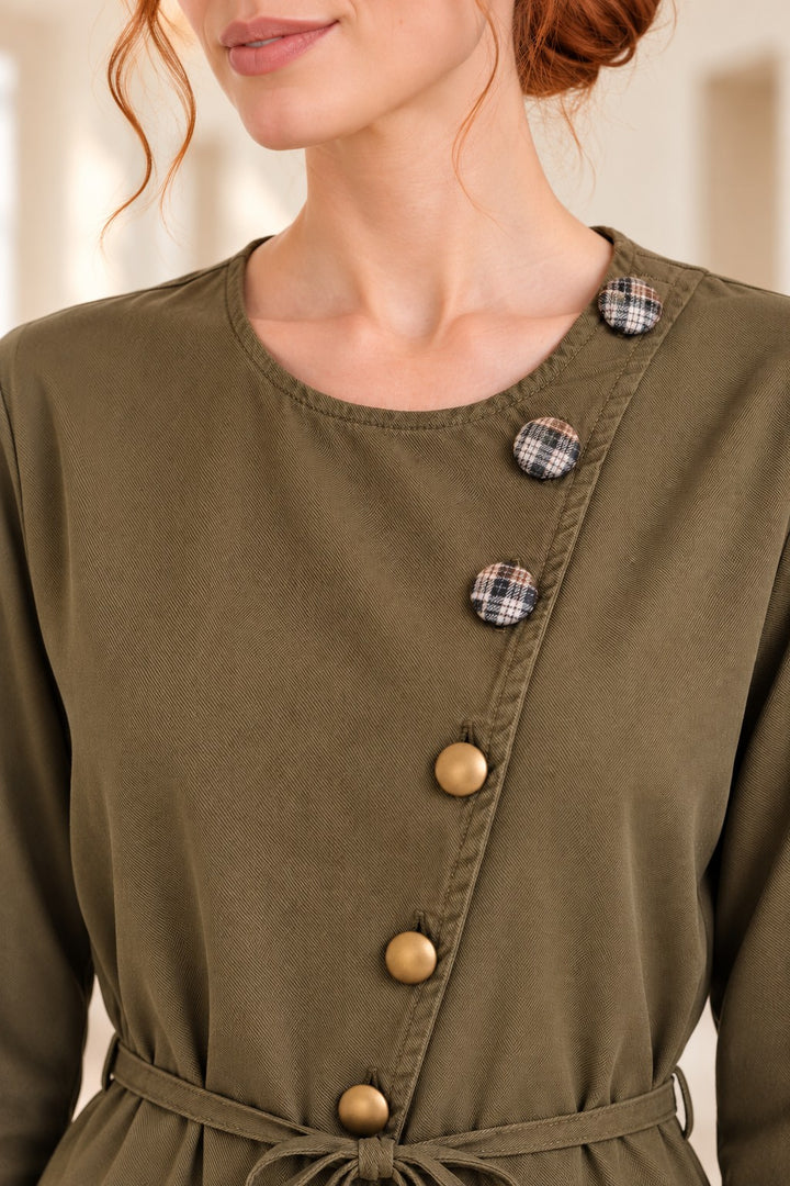 XLJ Asymmetric Button-Down Shirt 6403 - Meaux