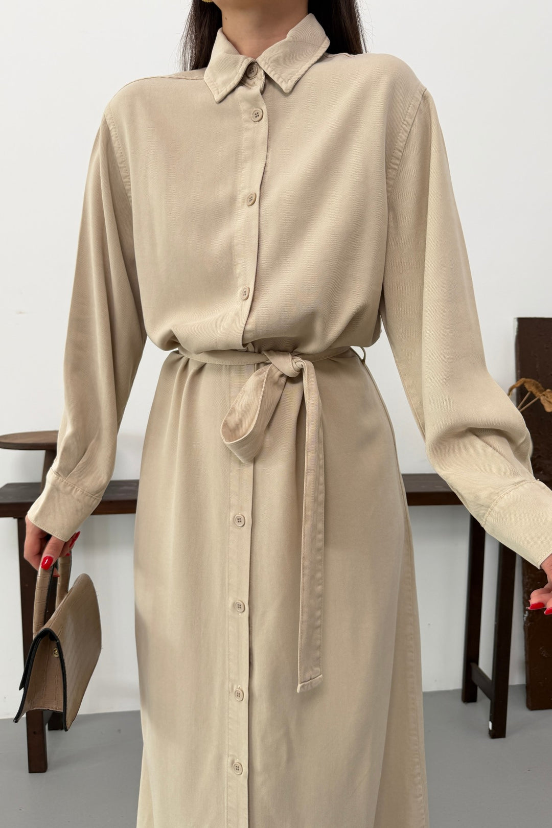 XLJ Buttoned Classic Long Denim Dress - Hendon