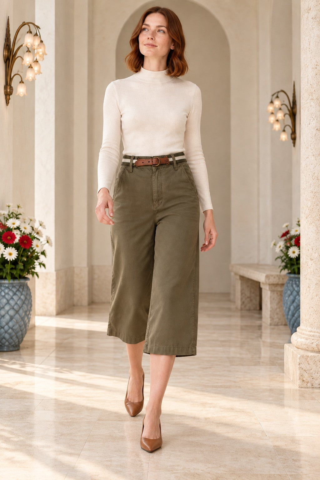 XLJ Belted Capri Pants 239 - Cuenca