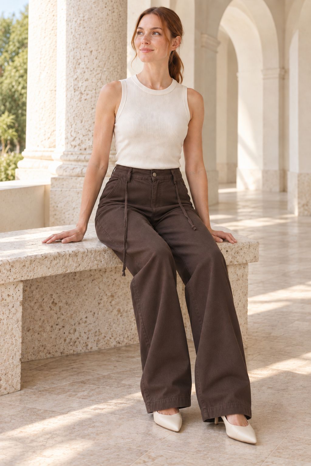 XLJ Wide Leg Relax Jeans - Chino