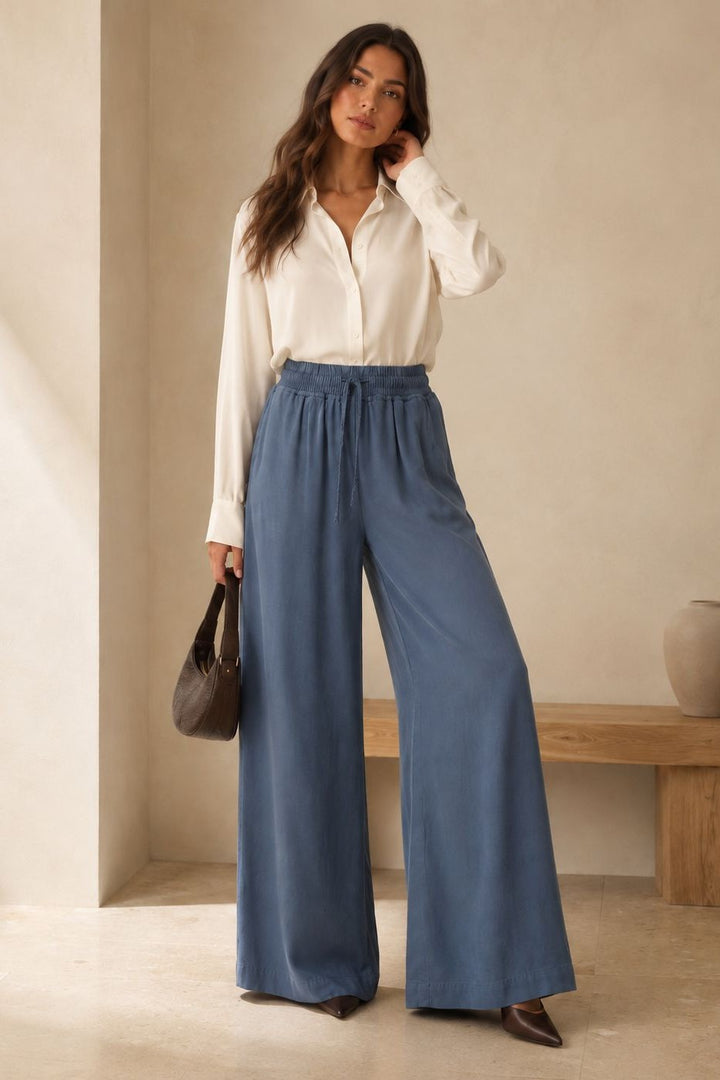 XLJ Elasticated Palazzo Trousers - Rouyn-Noranda