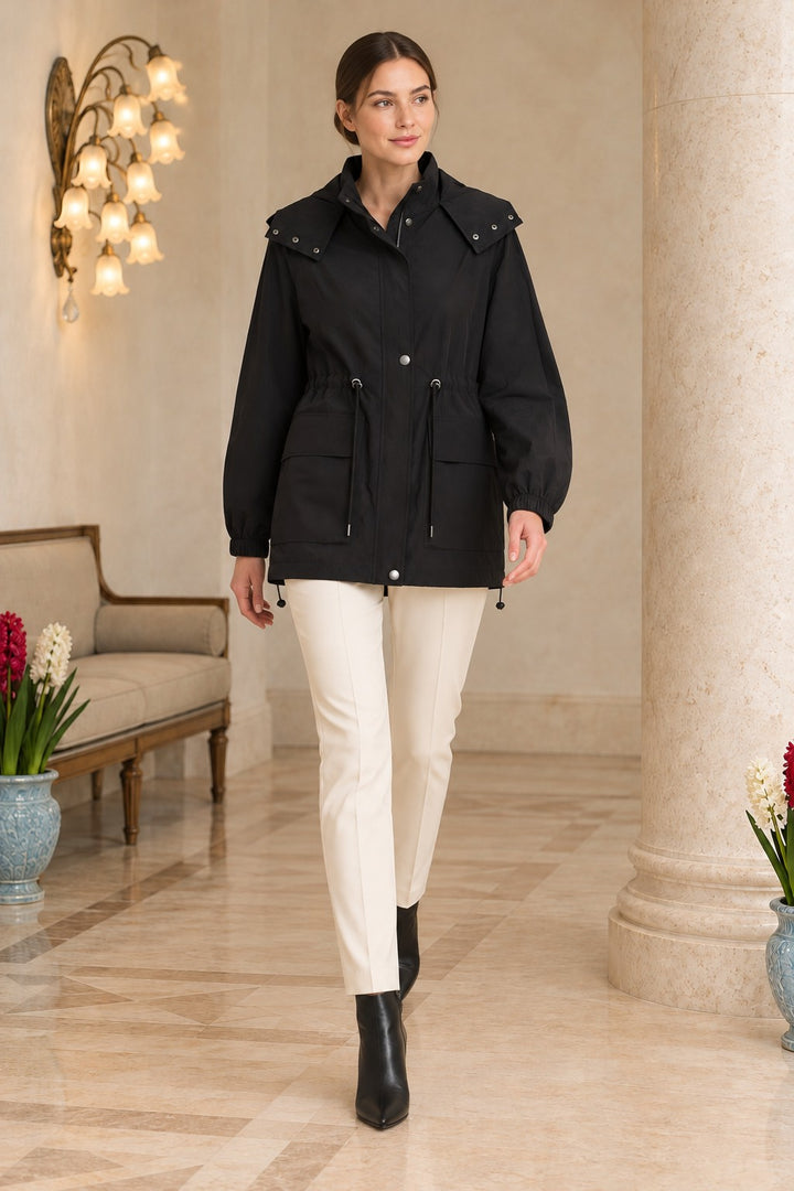 XLJ Drawstring Hooded Raincoat 6319 - Huauchinango