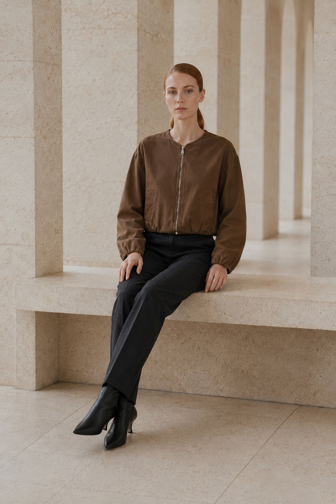 XLJ Cropped Zip-Up Jacket - Manchester