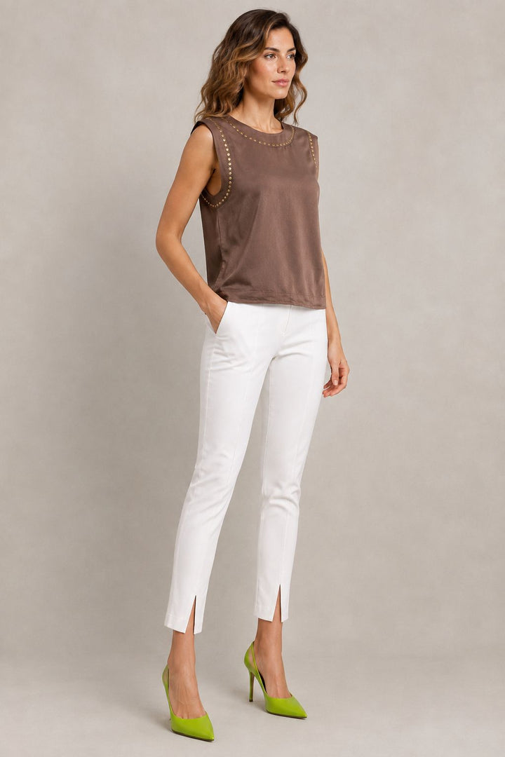 XLJ Sleeveless Blouse with Stud Detail HS431 - Esslingen