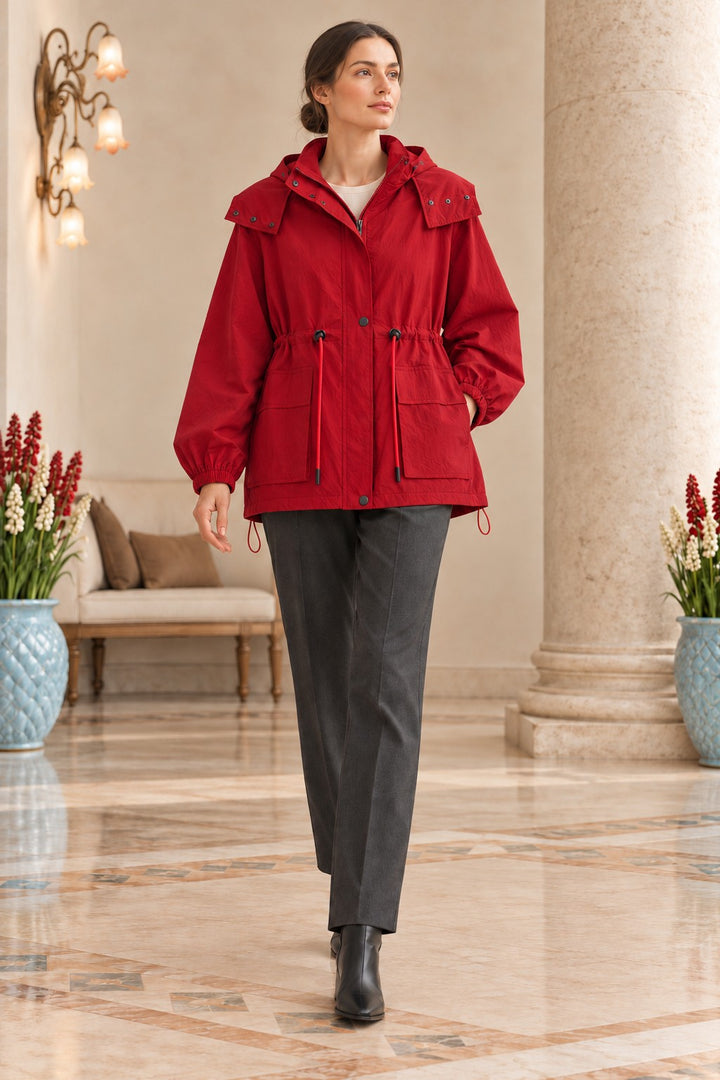 XLJ Drawstring Hooded Raincoat 6319 - League City