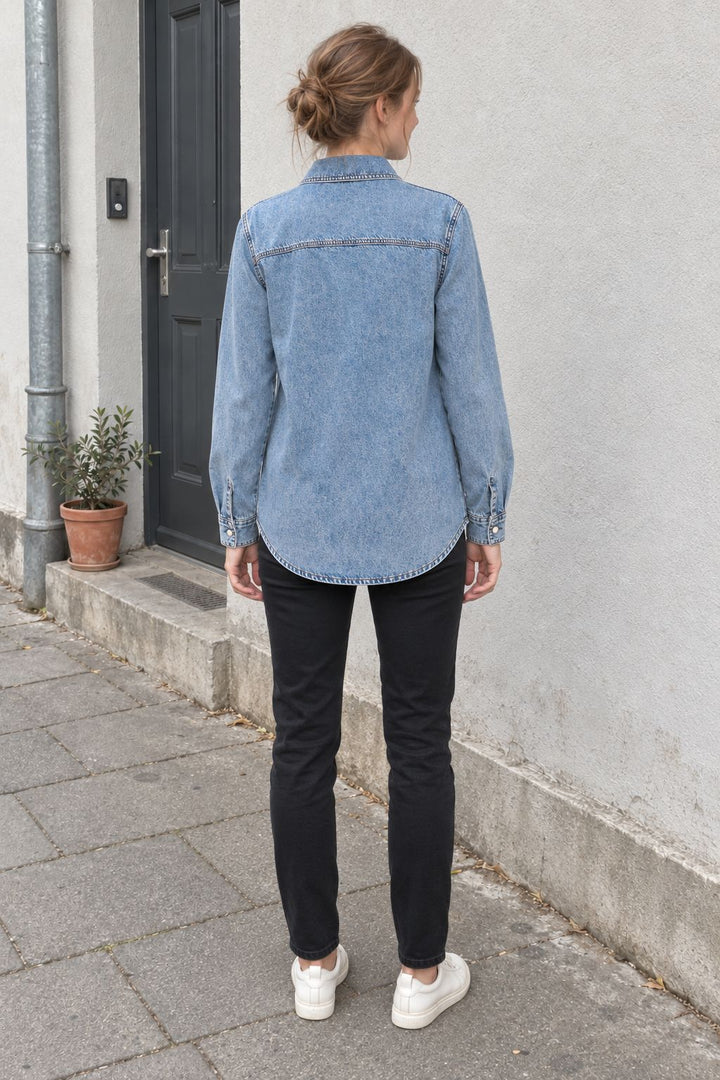 XLJ Denim Shirt with Snap Buttons - Six-Fours-les-Plages