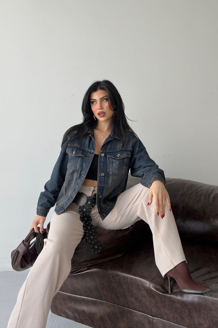 XLJ Denim Jacket with Buttons 6081 - Norfolk