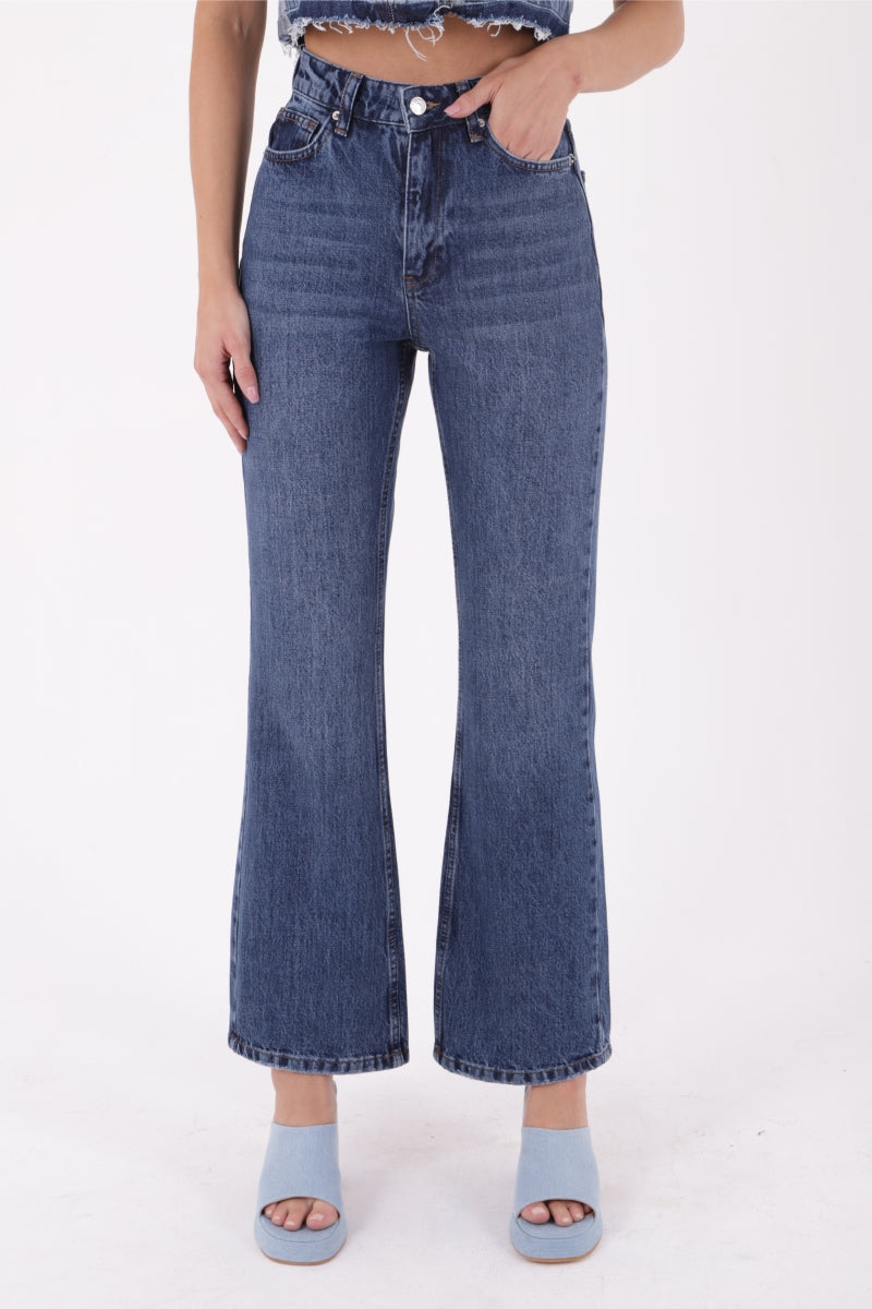 XLJ Relax High Rise Flare Jean Mixed - Cuenca