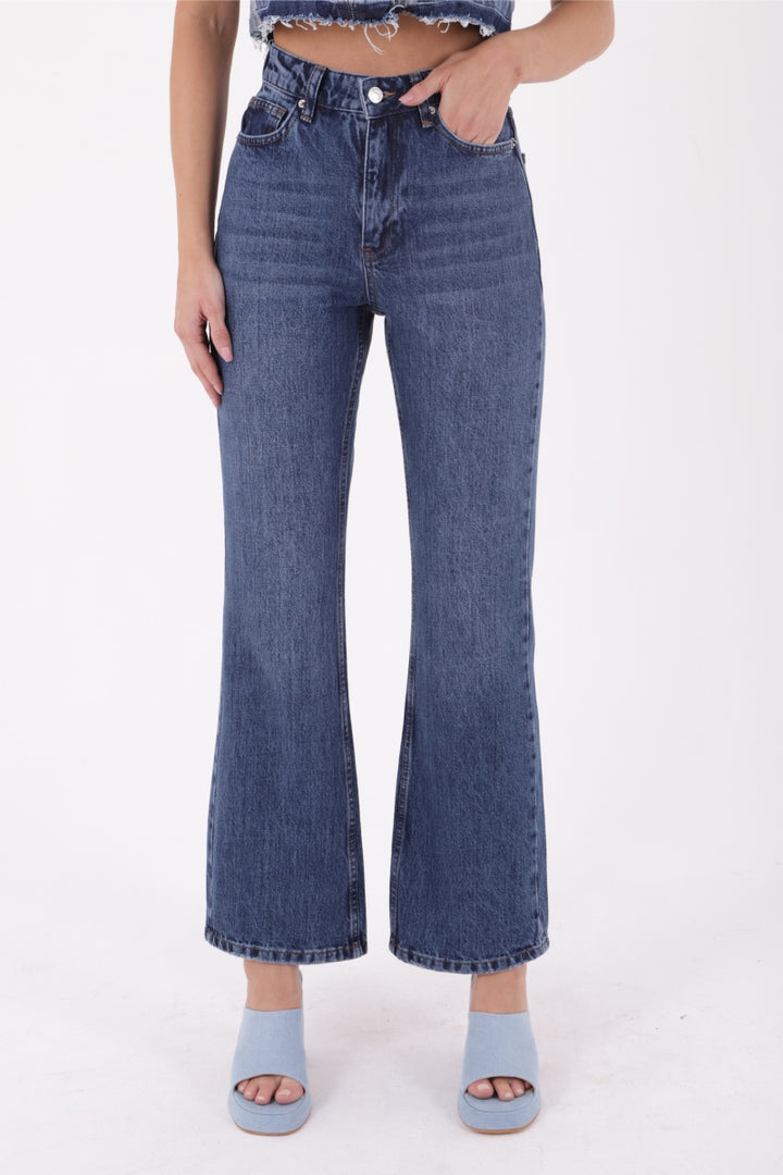 XLJ Relax High Rise Flare Jean Mixed - Cuenca