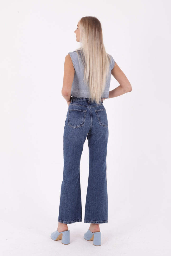XLJ Relax High Rise Flare Jean Mixed - Cuenca