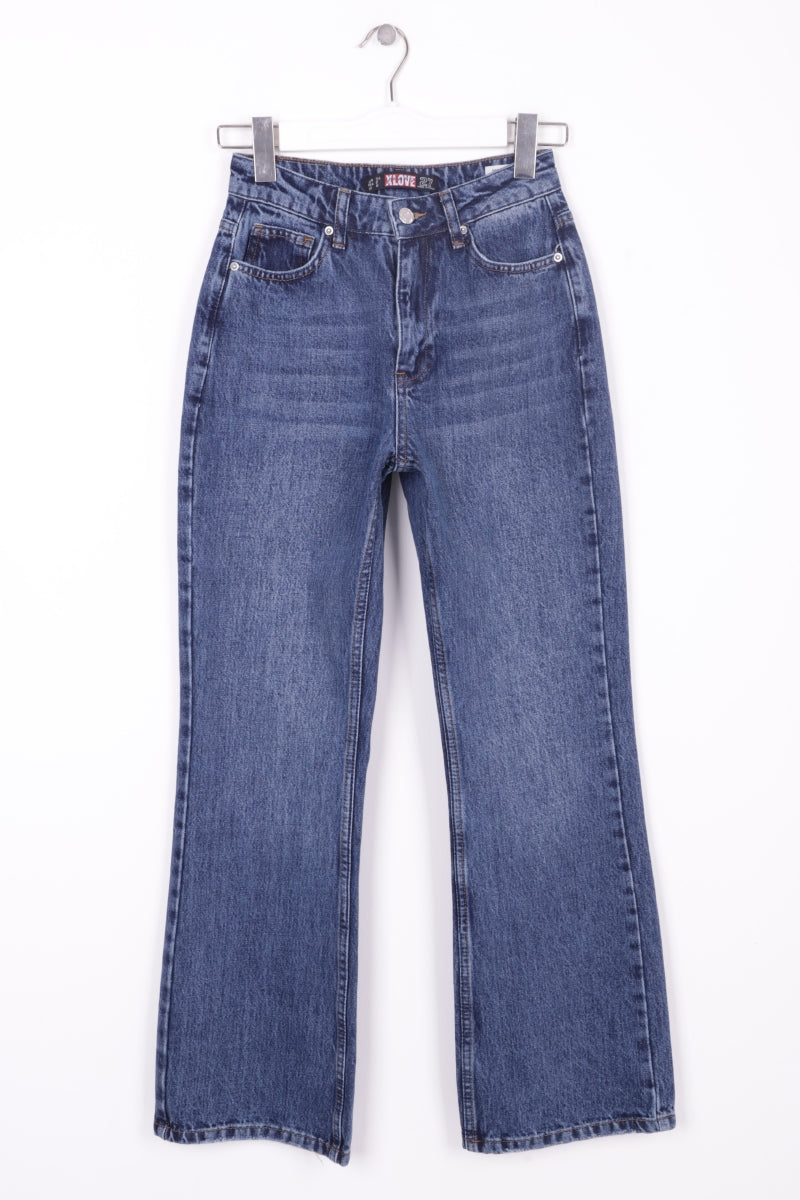 XLJ Relax High Rise Flare Jean Mixed - Cuenca