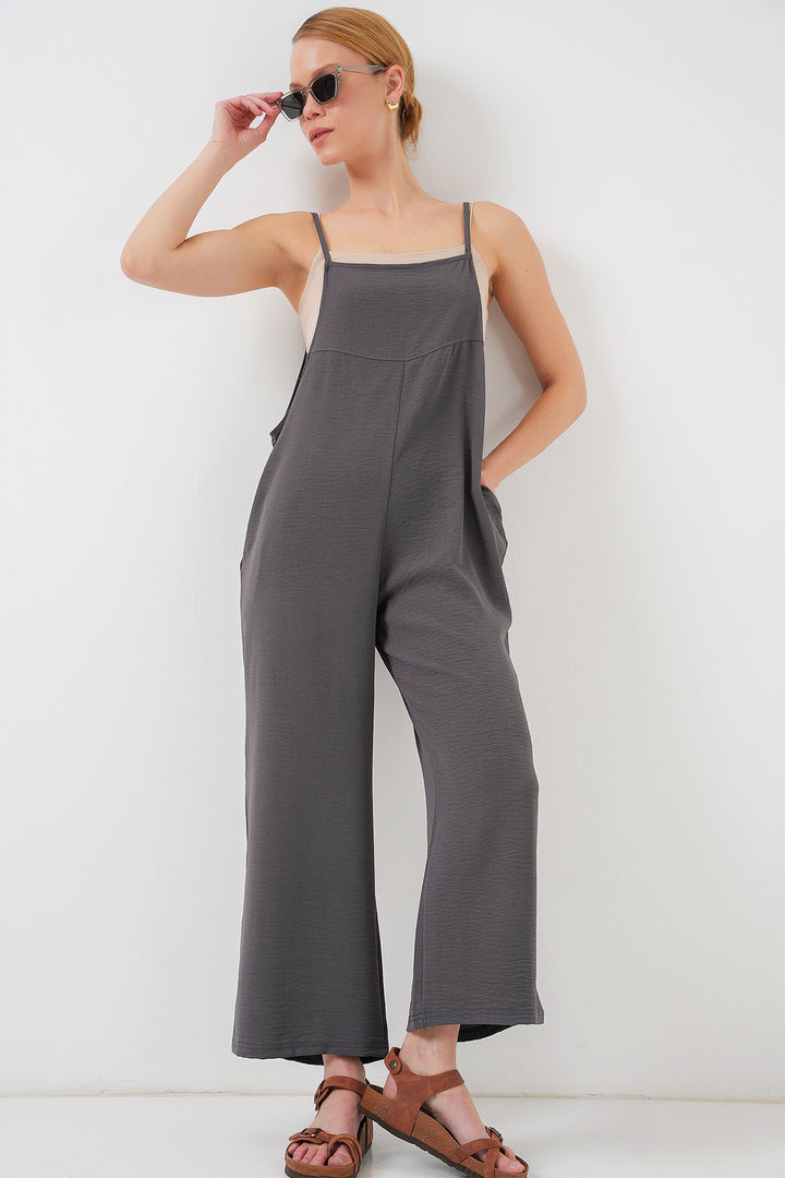 BGD Women Hanging Gardener Overalls - Anthracite - Medicine Hat