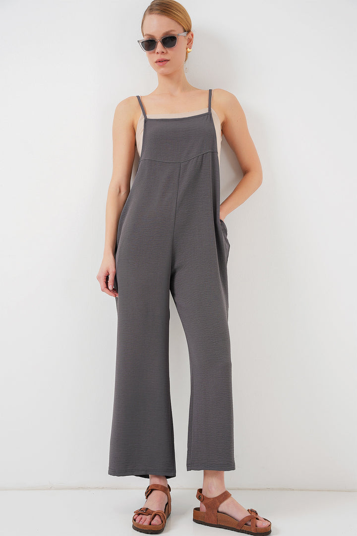 BGD Women Hanging Gardener Overalls - Anthracite - Medicine Hat