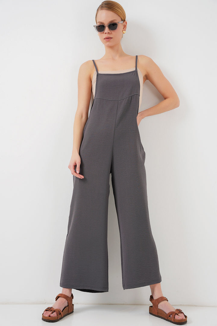 BGD Women Hanging Gardener Overalls - Anthracite - Medicine Hat