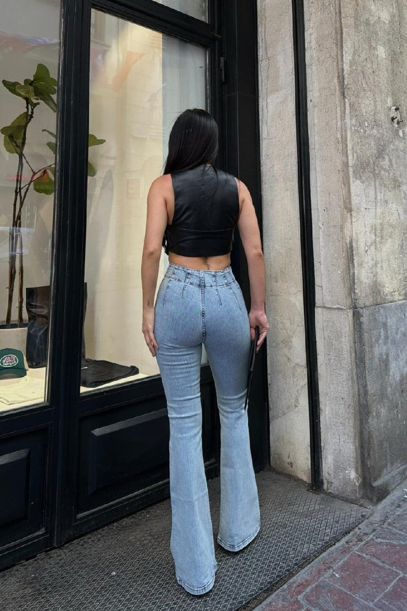 XLJ Flared Jeans with Darts on Front Waist - Veldhoven