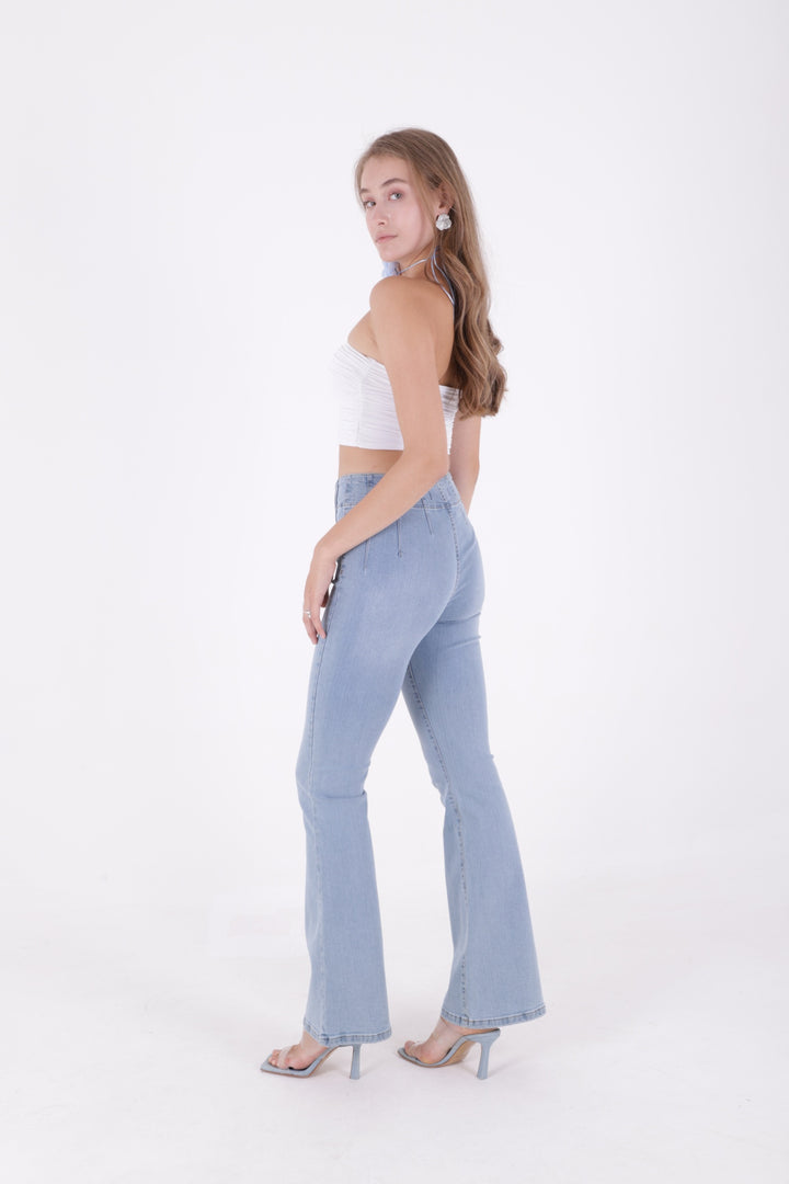 XLJ Flared Jeans with Darts on Front Waist - Velletri