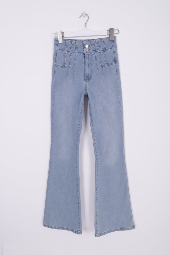 XLJ Flared Jeans with Darts on Front Waist - Velletri