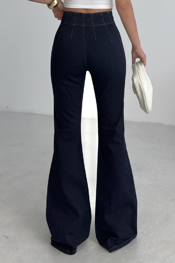 XLJ Flared Jeans with Darts on Front Waist - Moorhead