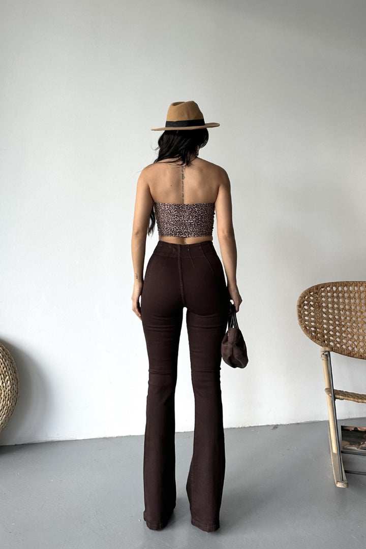 XLJ Flared Jeans with Darts on Front Waist - Rocklin