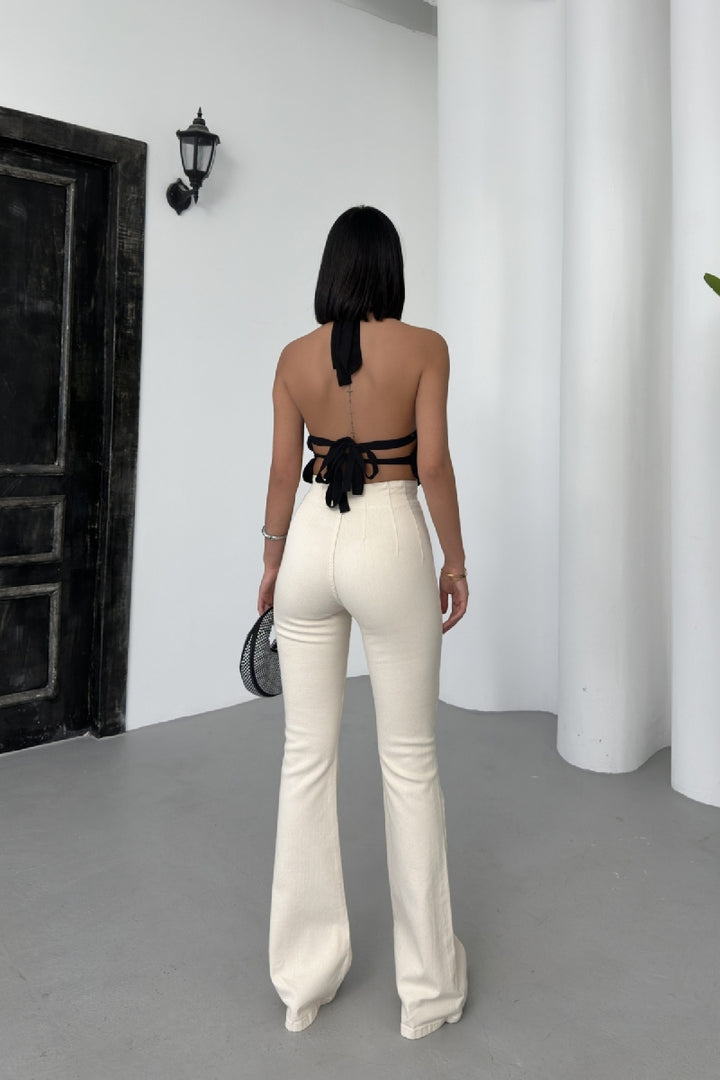 XLJ Flared Jeans with Darts on Front Waist - Sesto San Giovanni