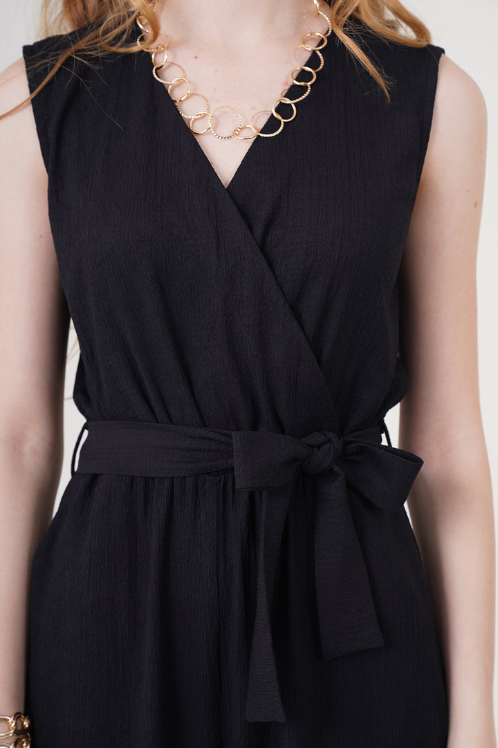 BGD Women Knitted Overalls - Black - Waregem