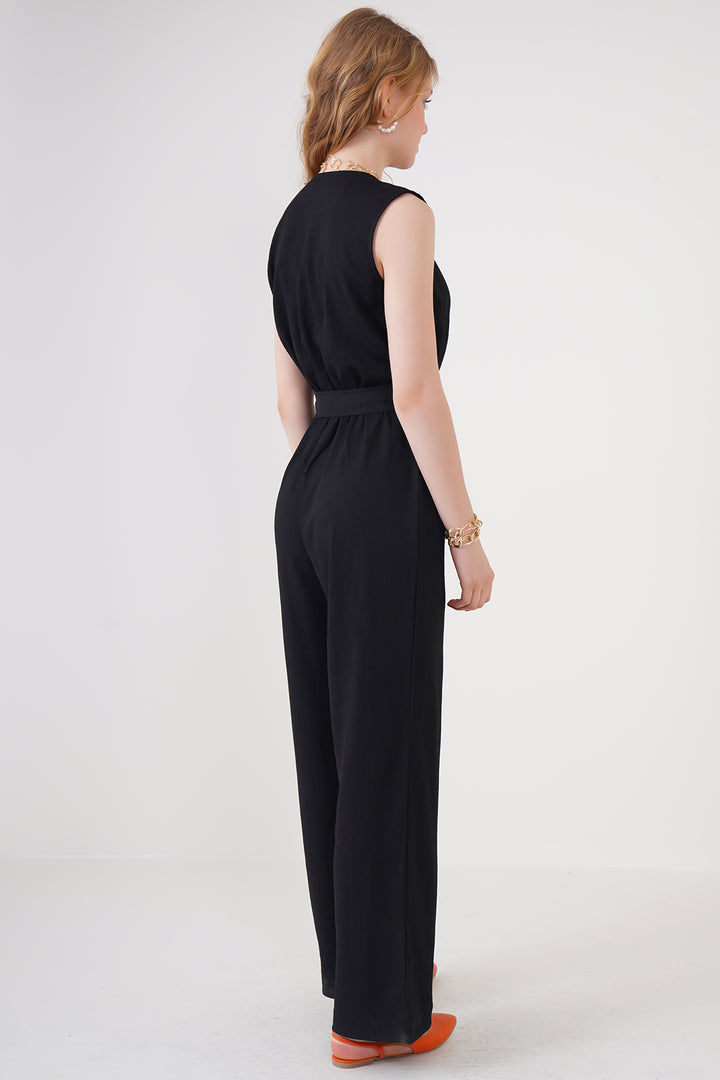 BGD Women Knitted Overalls - Black - Waregem