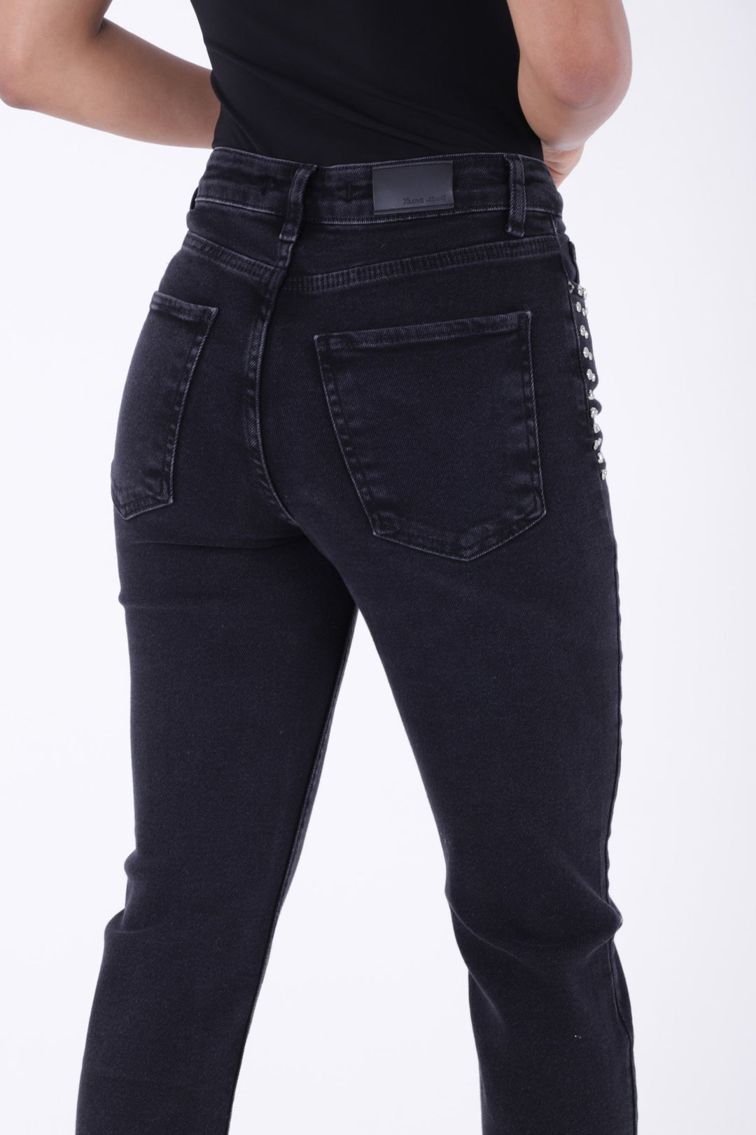 XLJ Mom Jean with Decorative Parts on Pockets and Hems  - Thessaloníki