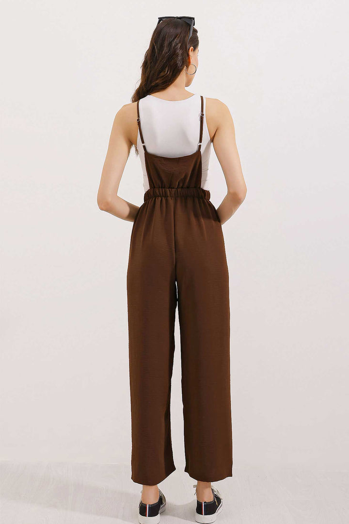 BGD Women Hanging Gardener Overalls - Brown - Brookhaven